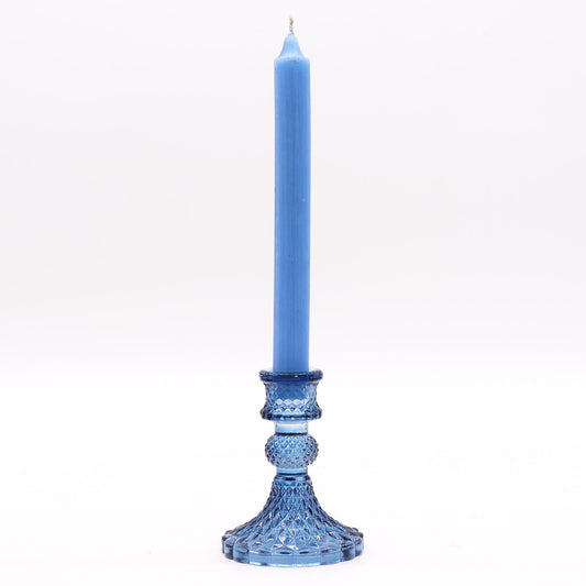 Bougeoir vintage bleu roi