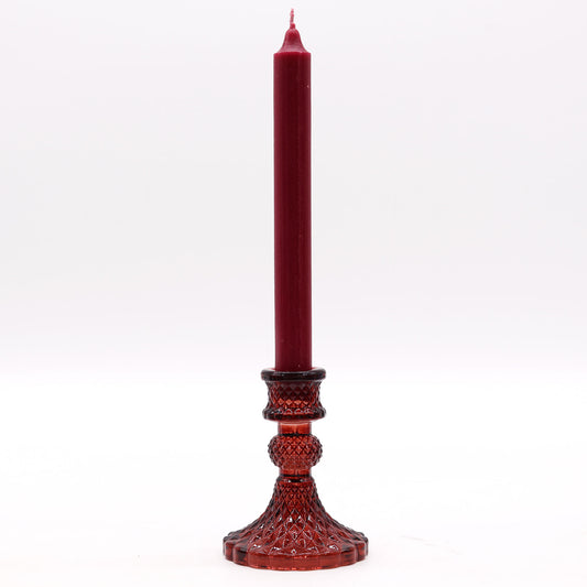 Bougeoir vintage pour dîner - Rouge vampire