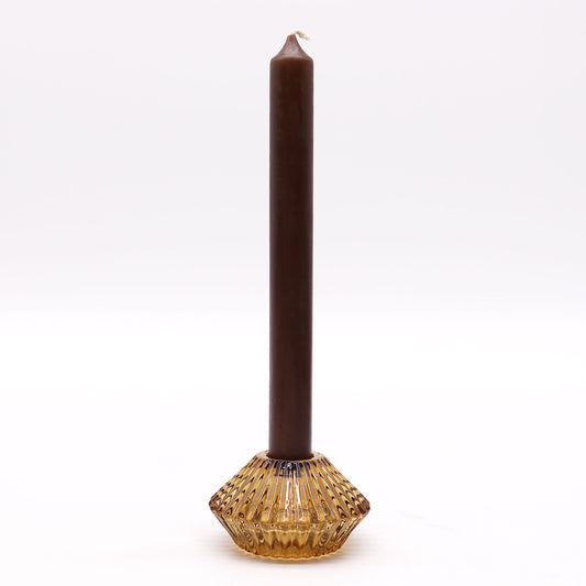 Bougeoir réversible à motif floral - Ambre
