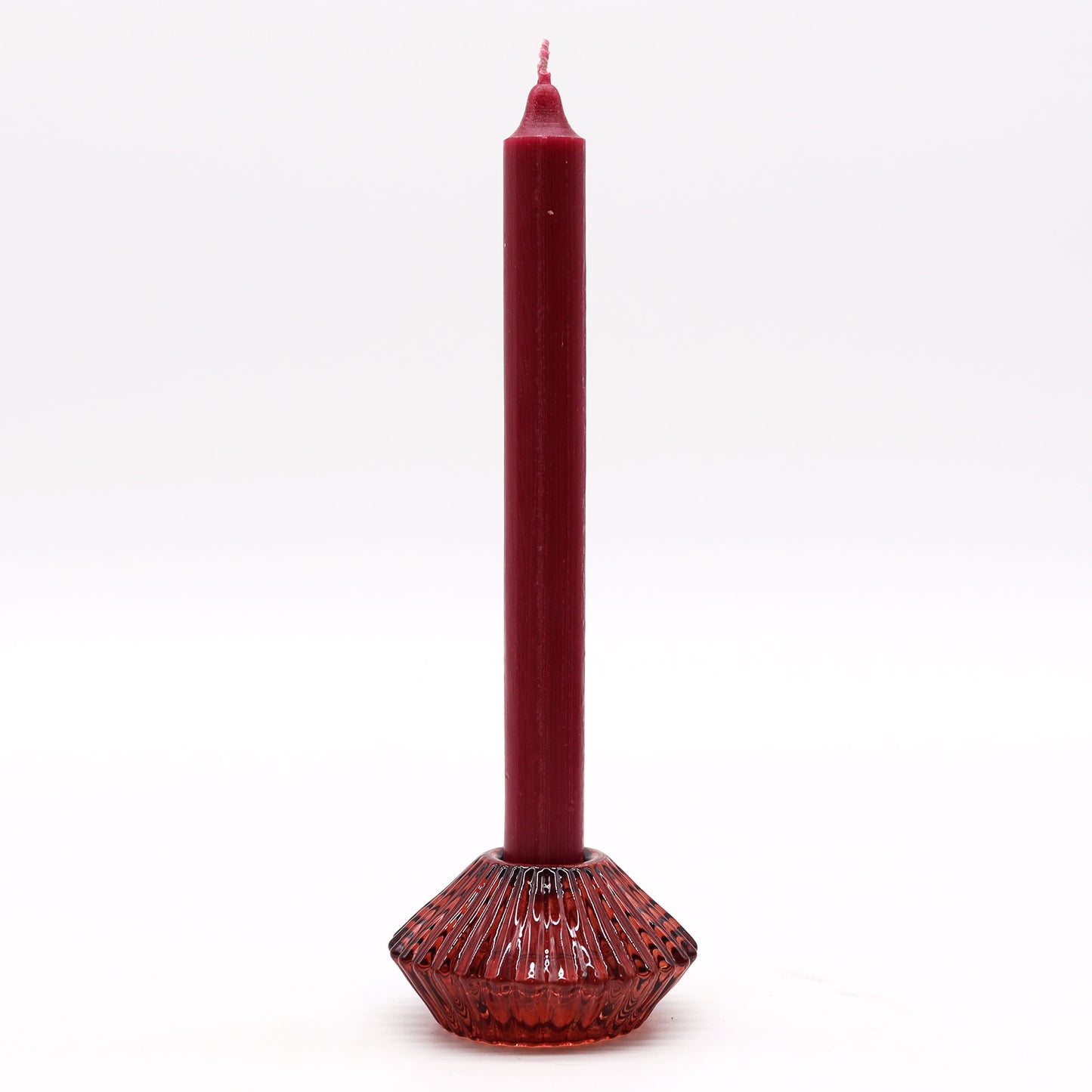 Bougeoir réversible à motif floral - Rouge vampire