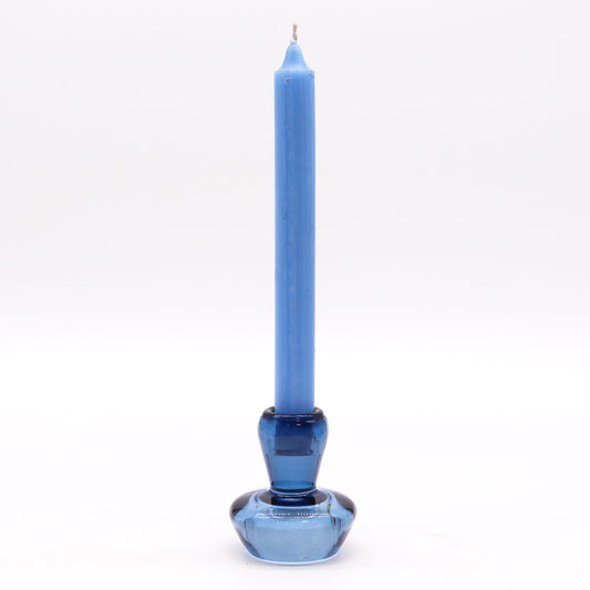 Bougeoir réversible en forme de champignon - Bleu roi