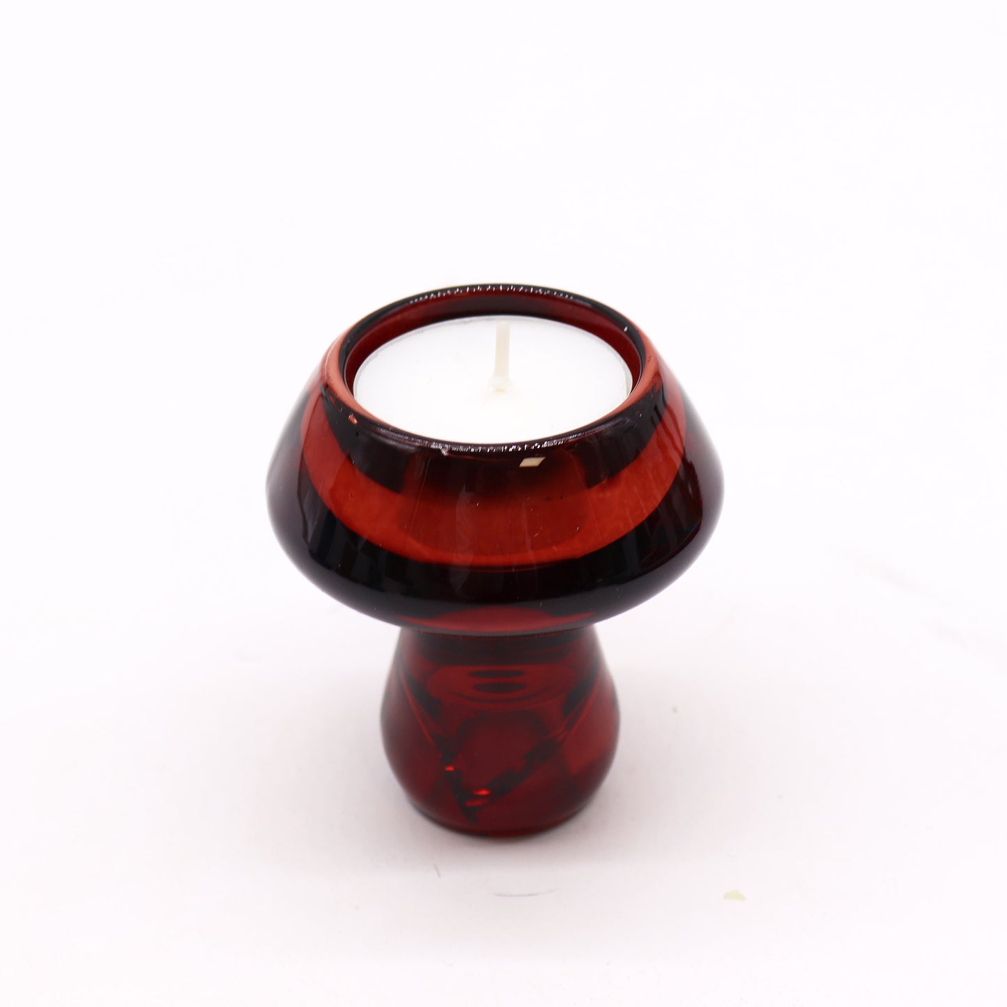 Bougeoir réversible en forme de champignon - Rouge vampire