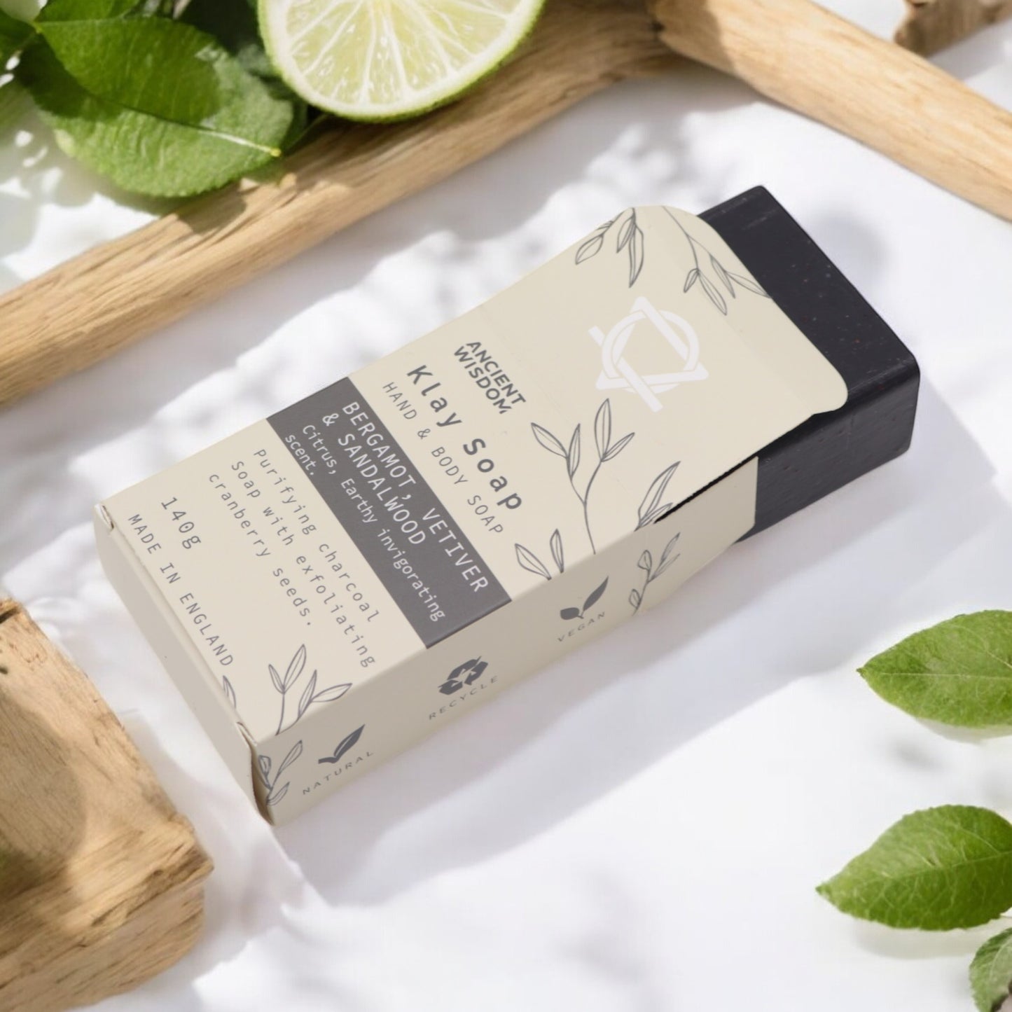 Savon à l'argile - Bergamote et bois de santal