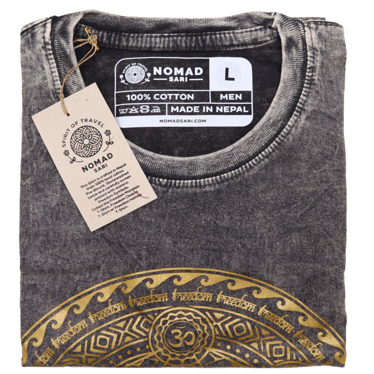 T-shirt Nomad Sari Small - Chakra - Gris foncé