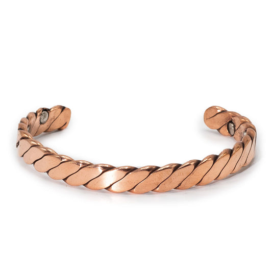 Bracelets en cuivre massif pour hommes avec aimants (assortiment)