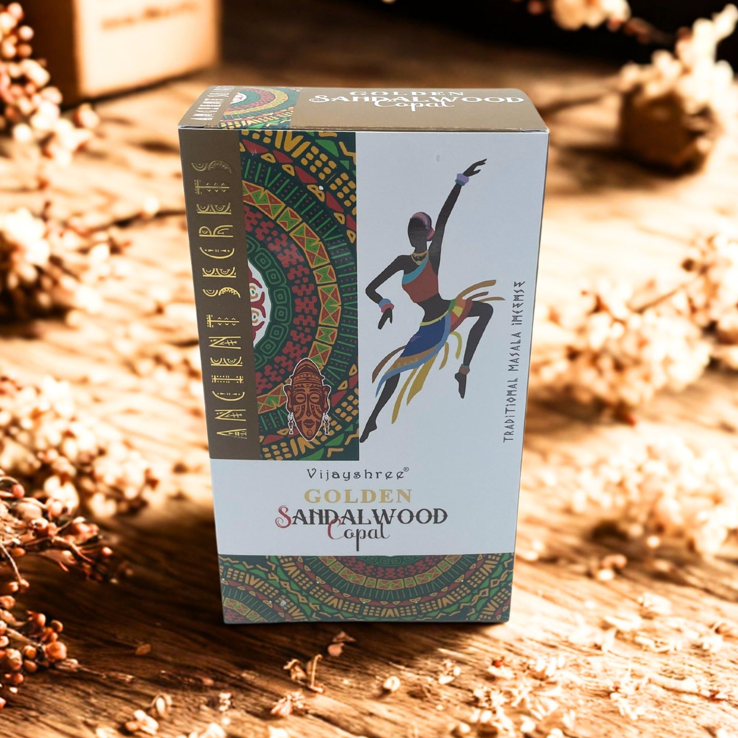 15 g de copal doré et de bois de santal