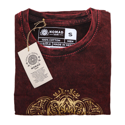 T-shirt Nomad Sari petit modèle - Hamsa - Bordeaux