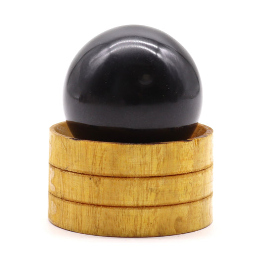 Sphère de cristal de tourmaline de 40 mm avec support