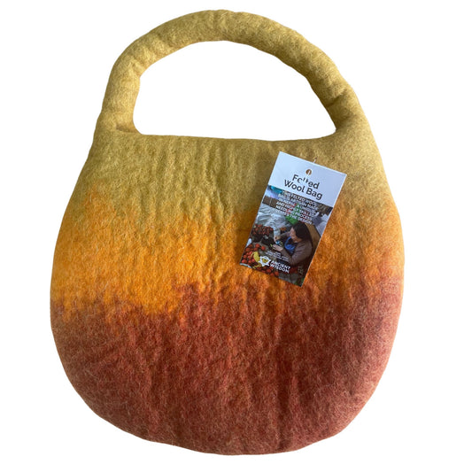 Sac à abeilles en feutre résistant à l'eau - Une poignée avec aimant - Sunrise Orange