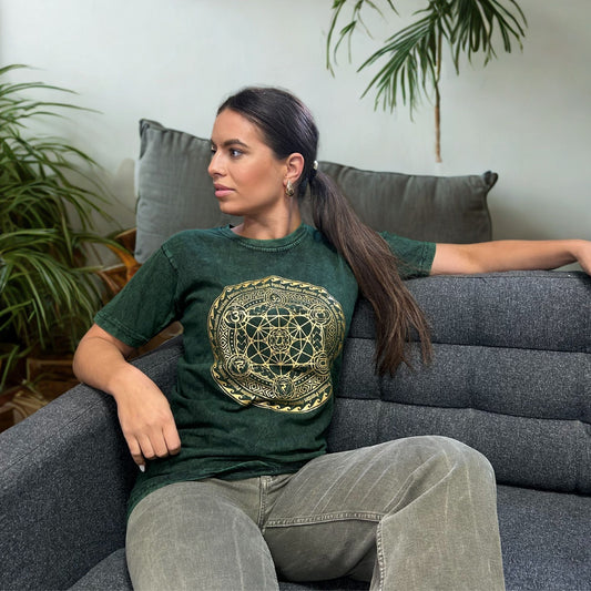 T-shirt oversize Nomad Sari - Chakra - Vert