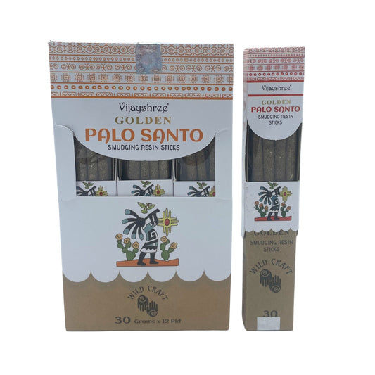 Bâtonnets de résine de maculage Golden Palo Santo 30 g (6 unités)