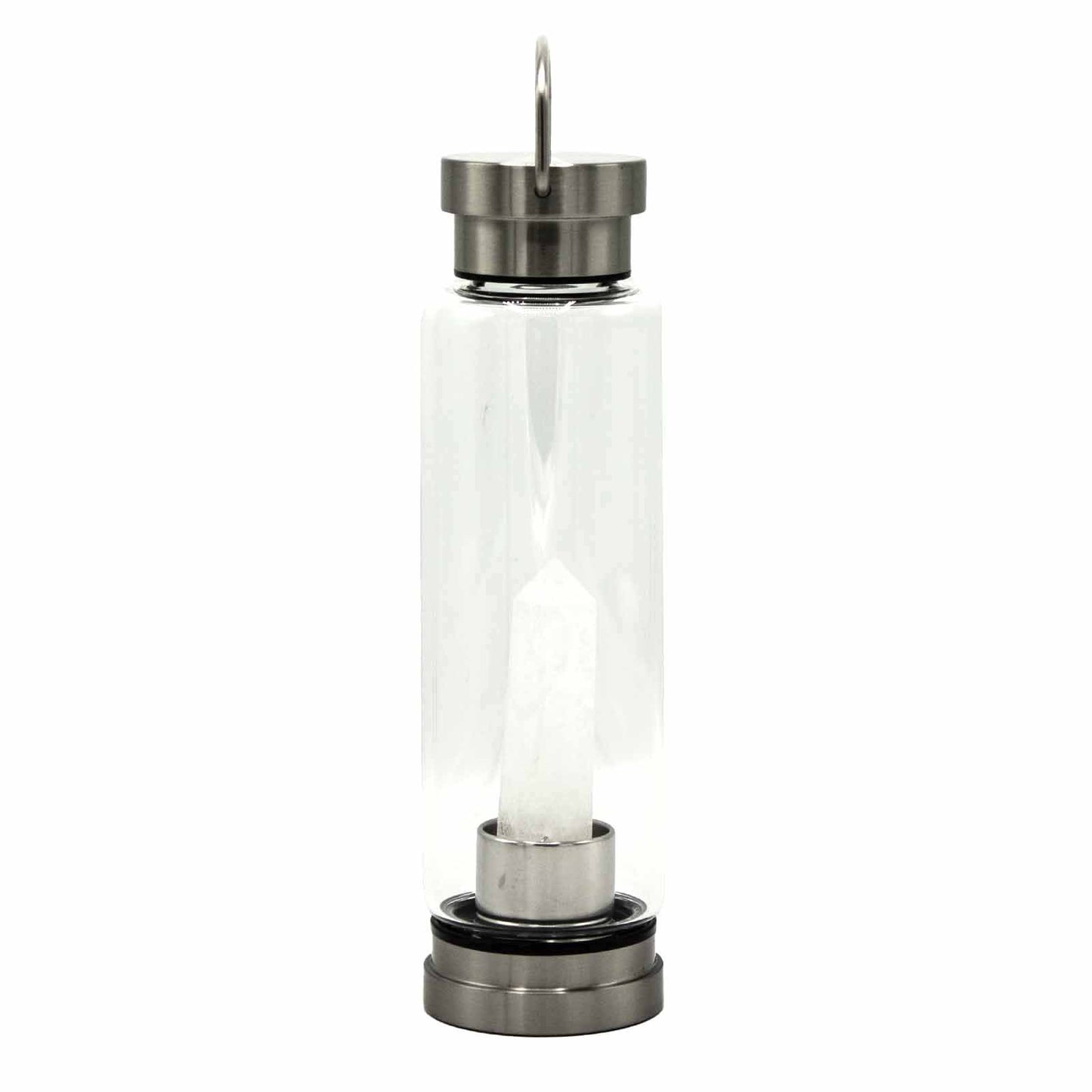 Minéral en bouteille - Quartz clair purifiant - Obélisque
