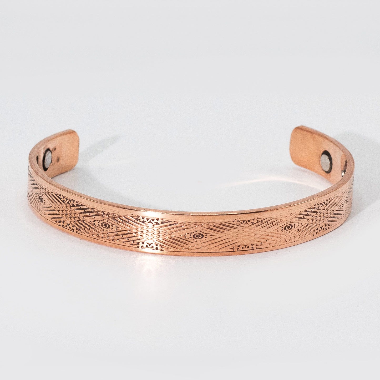 Bracelets en cuivre massif pour hommes avec aimants (assortiment)