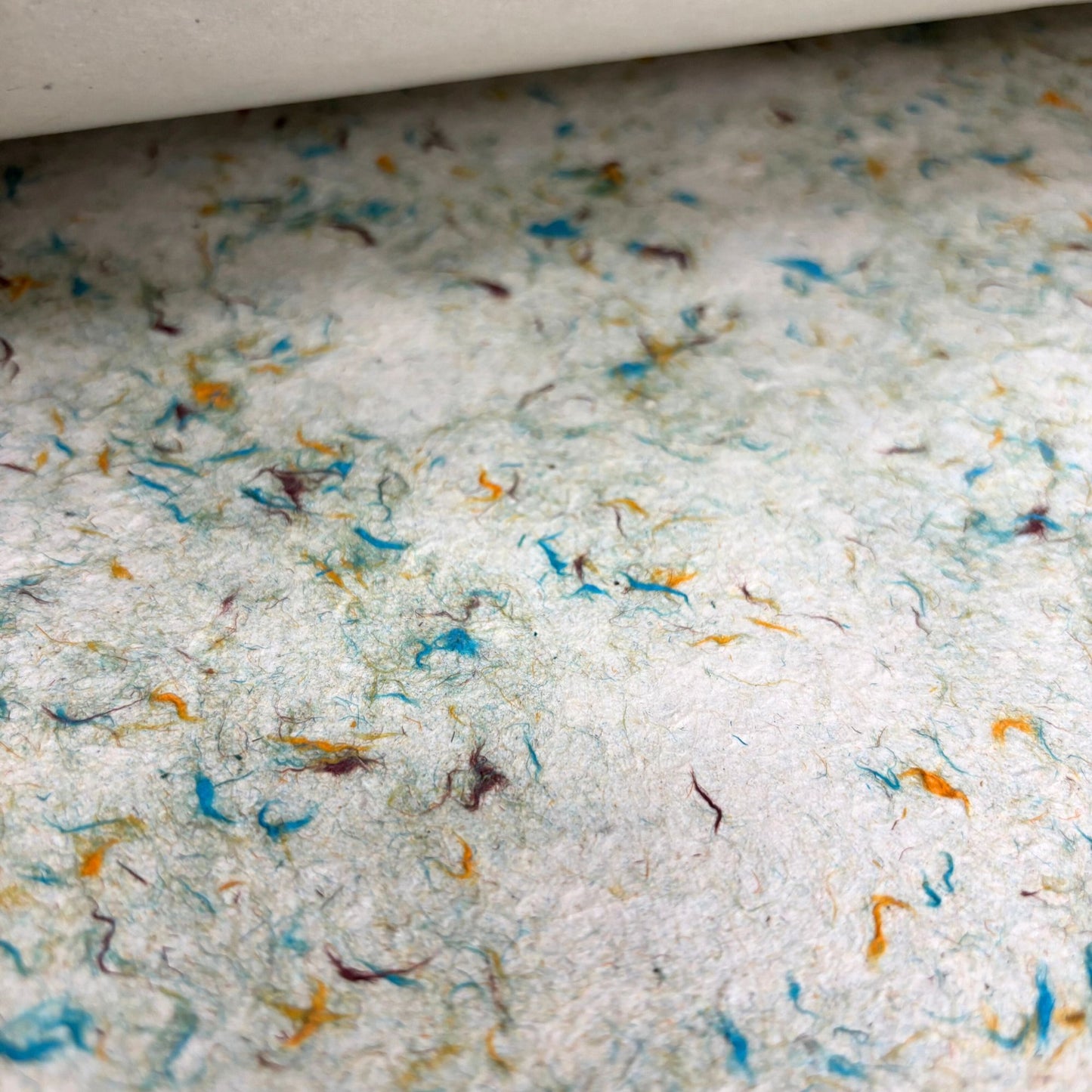 Papier cadeau fait main Lokta - Coton vert