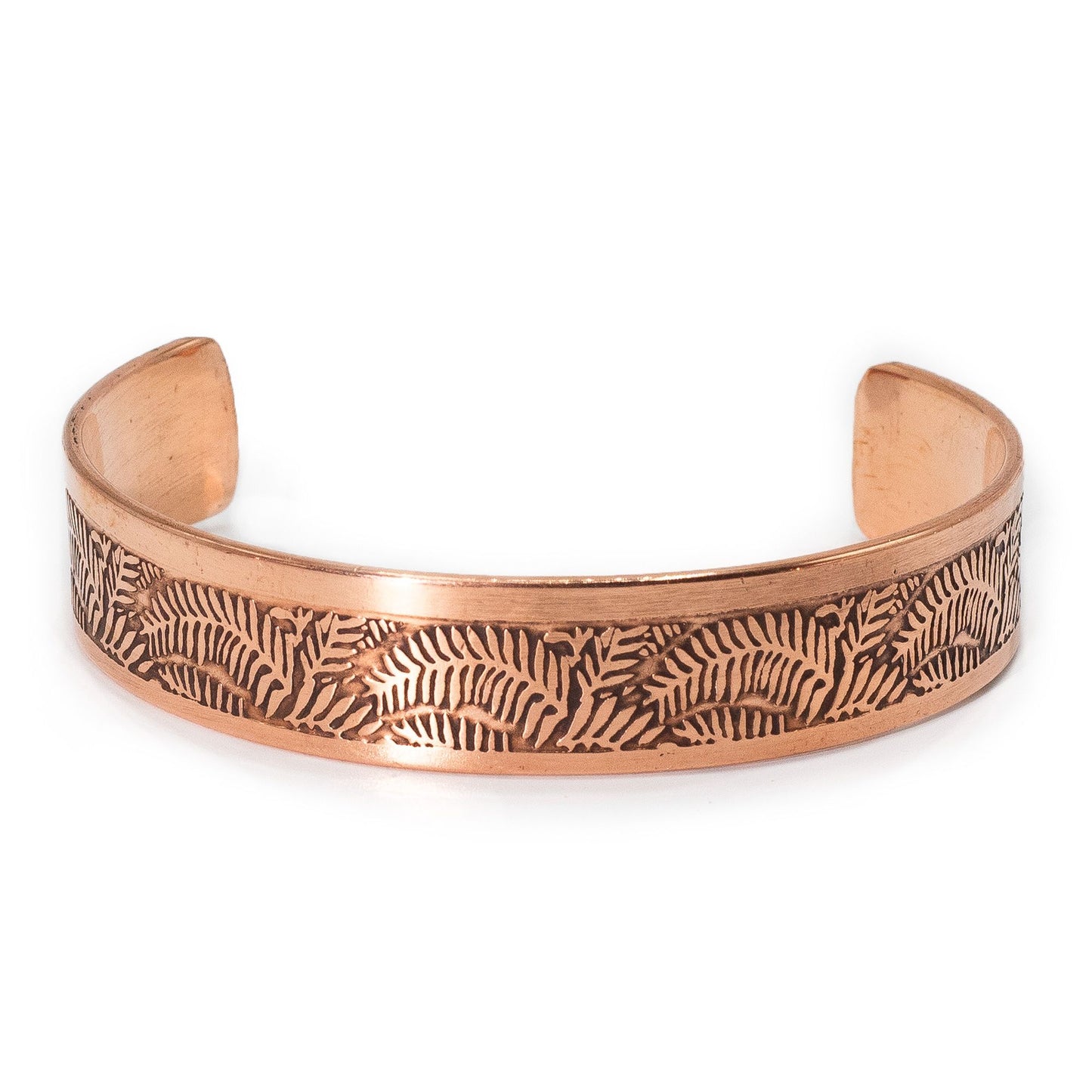 Bracelets en cuivre massif avec affirmations gravées (assortiment)