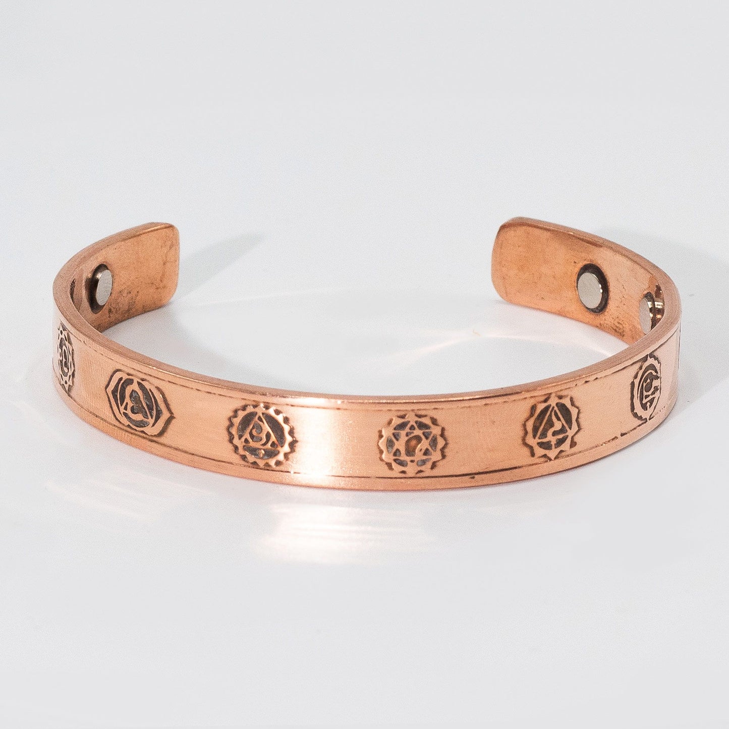 Bracelets en cuivre massif pour hommes avec aimants (assortiment)