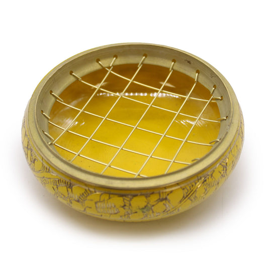 Bol d'encens au charbon de bois Chakra - Plexus solaire