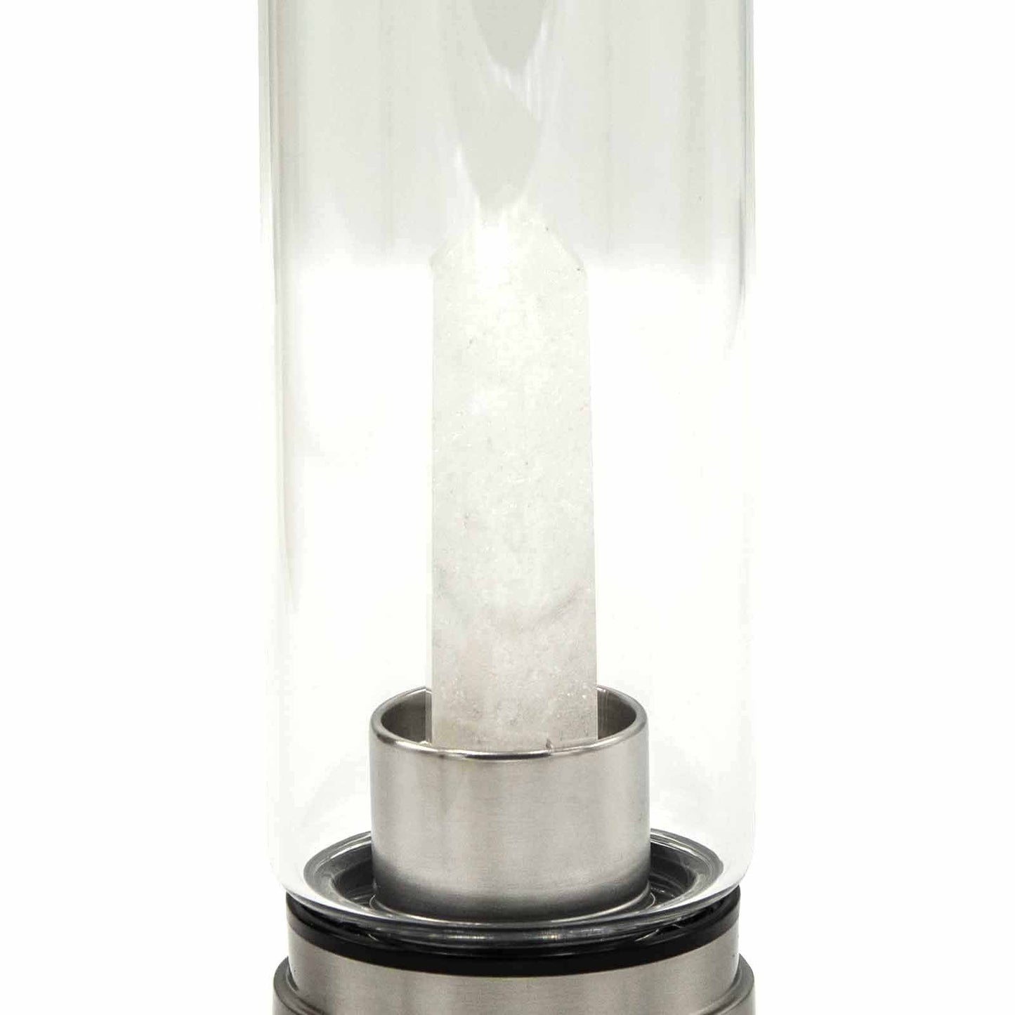 Minéral en bouteille - Quartz clair purifiant - Obélisque