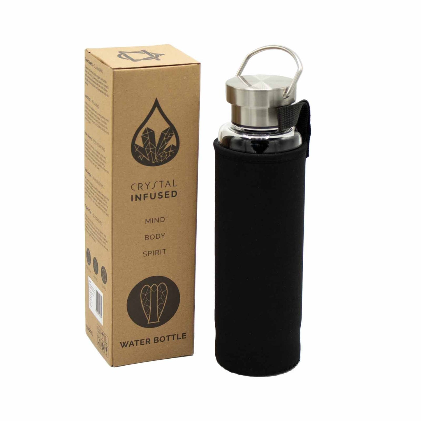 Minéral en bouteille - Quartz clair purifiant - Obélisque