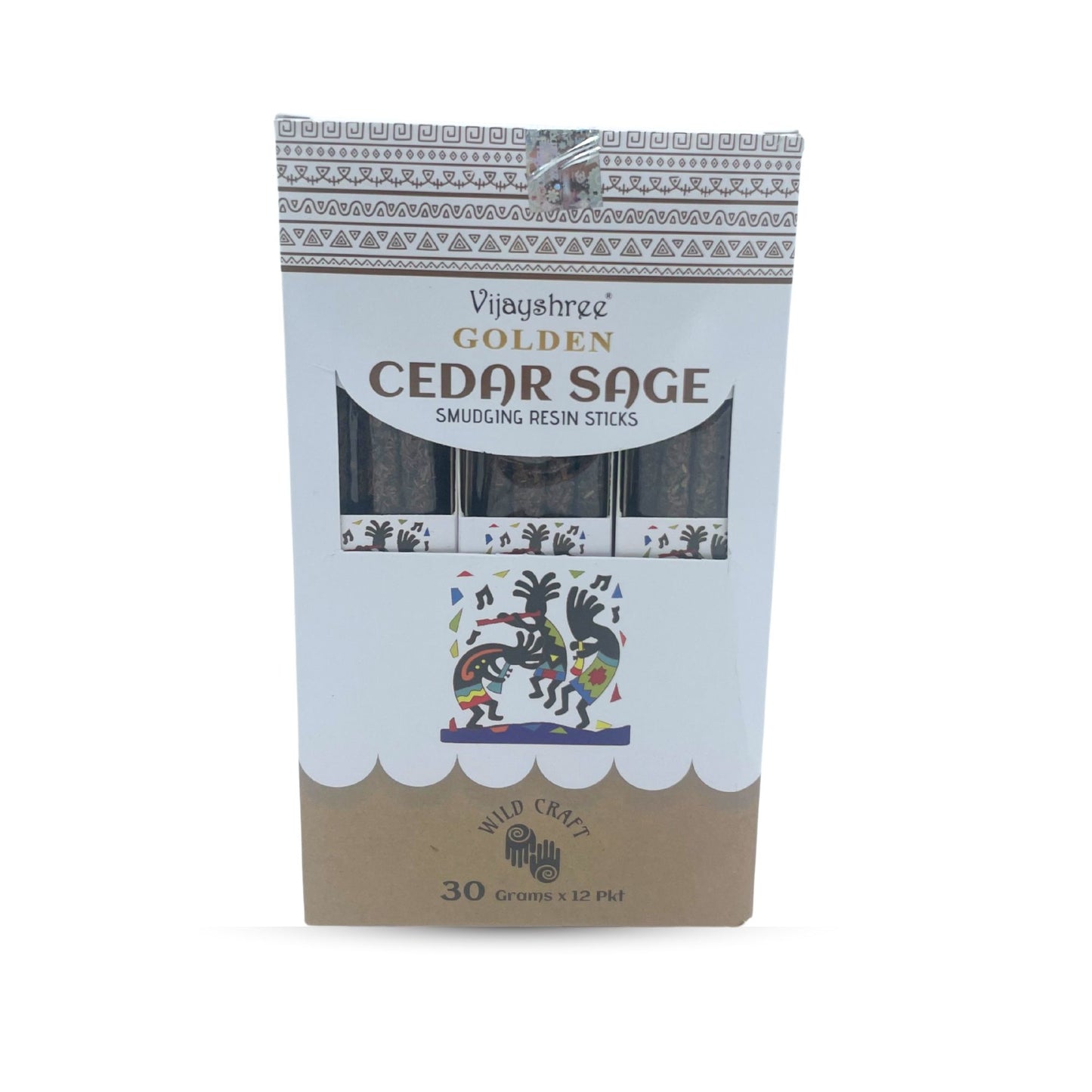 Bâtonnets de résine de maculage à la sauge et au cèdre doré 30 g (6 unités)