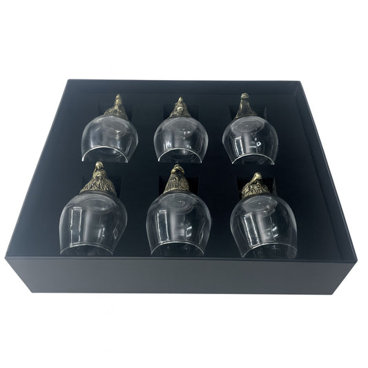 Set de regalo de 6 vasos (100 ml) - Criaturas Místicas - Bronce Antiguo