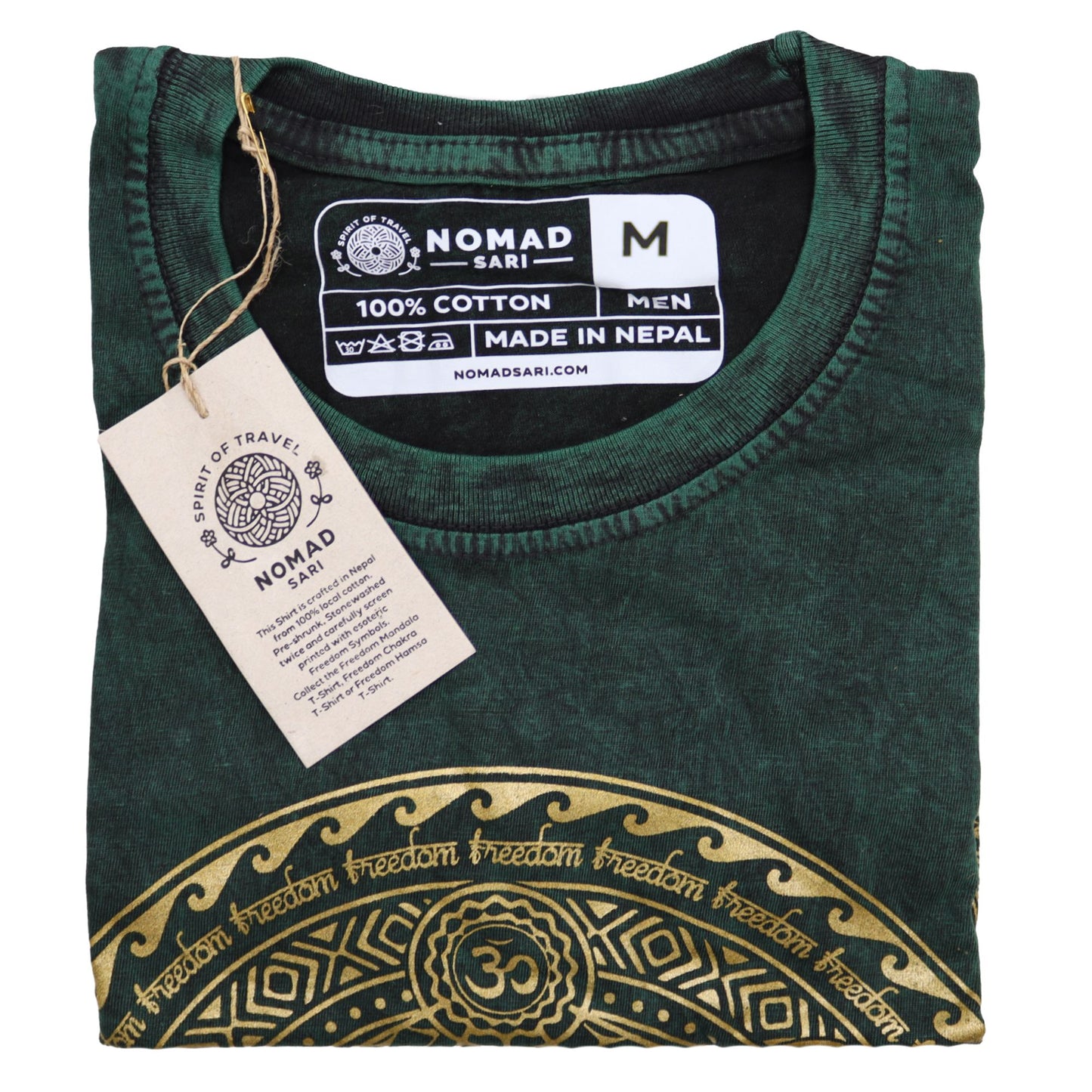 T-shirt Nomad Sari petit modèle - Chakra - Vert