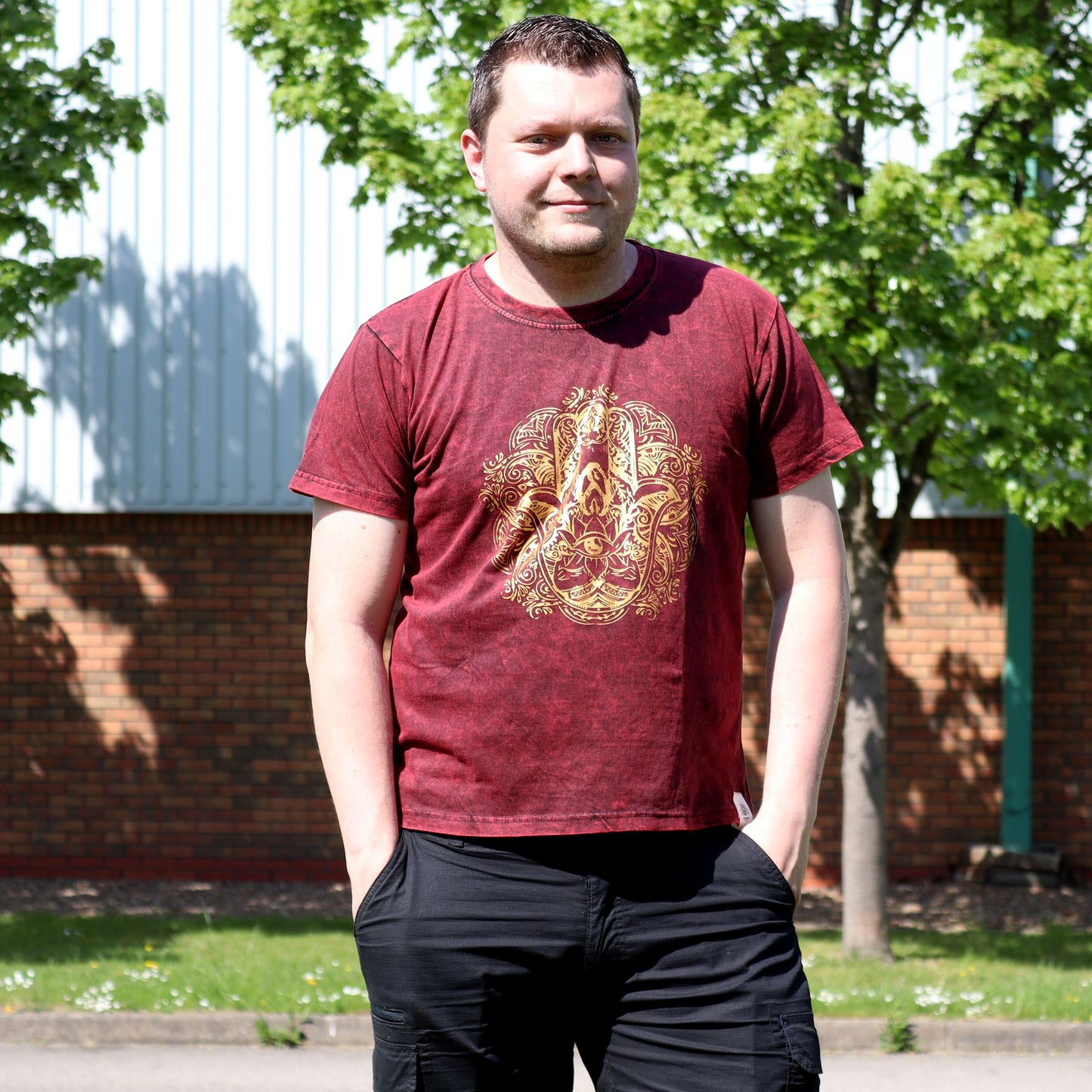 T-shirt Nomad Sari petit modèle - Hamsa - Bordeaux
