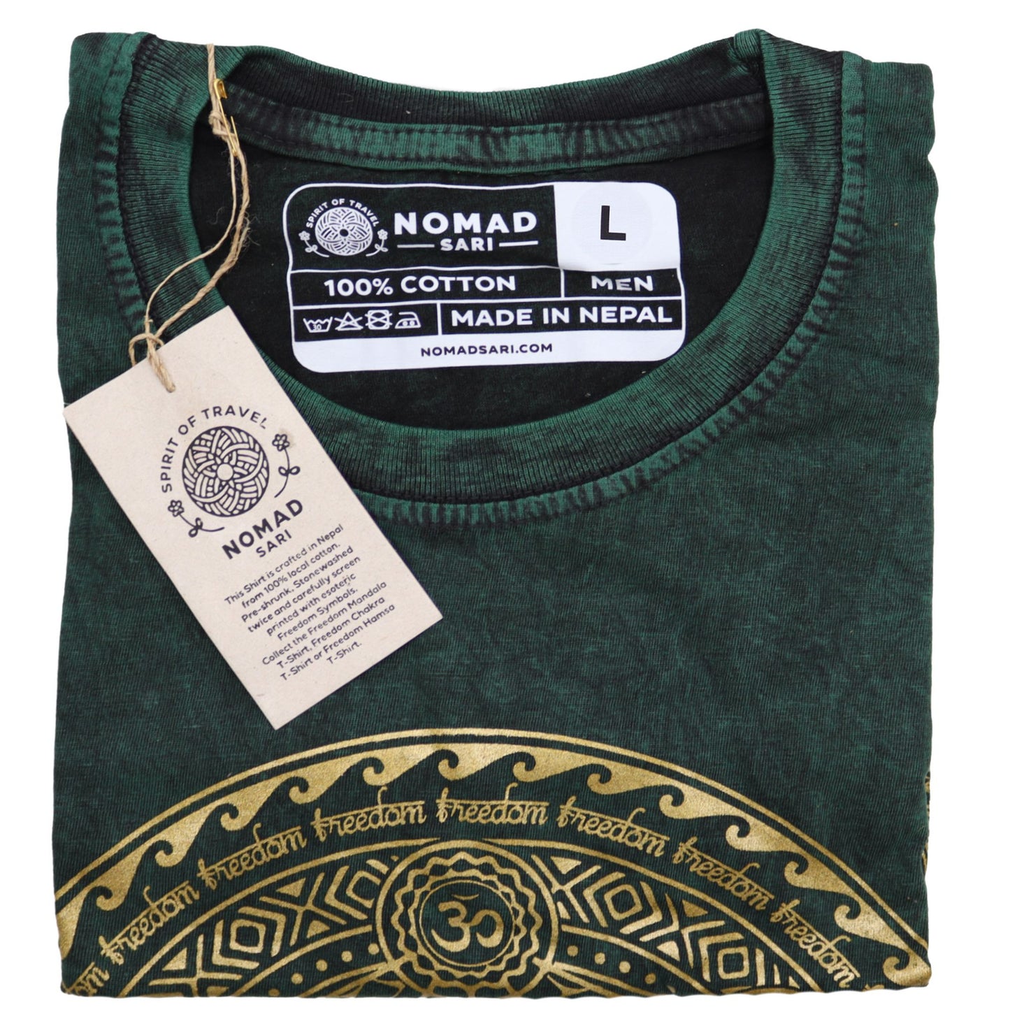 T-shirt Nomad Sari petit modèle - Chakra - Vert