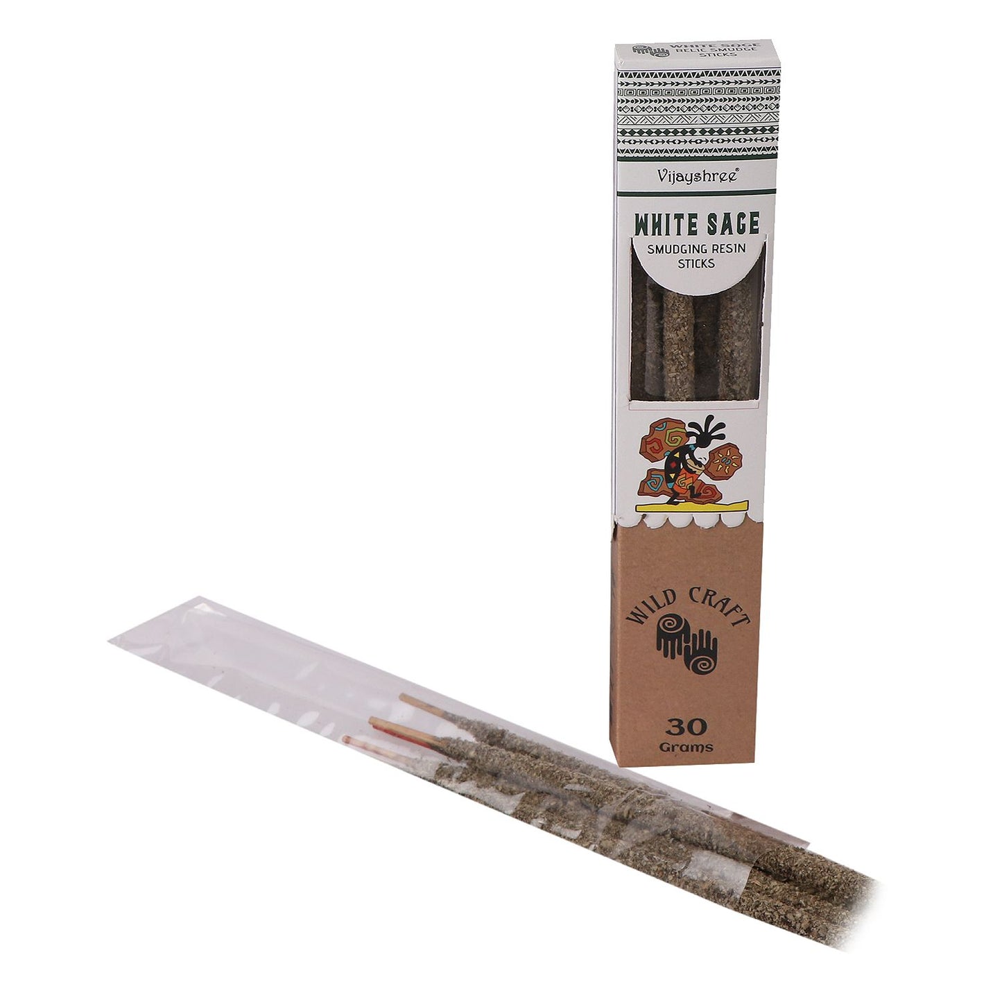 Bâtonnets de résine de sauge blanche dorée 30 g (6 unités)