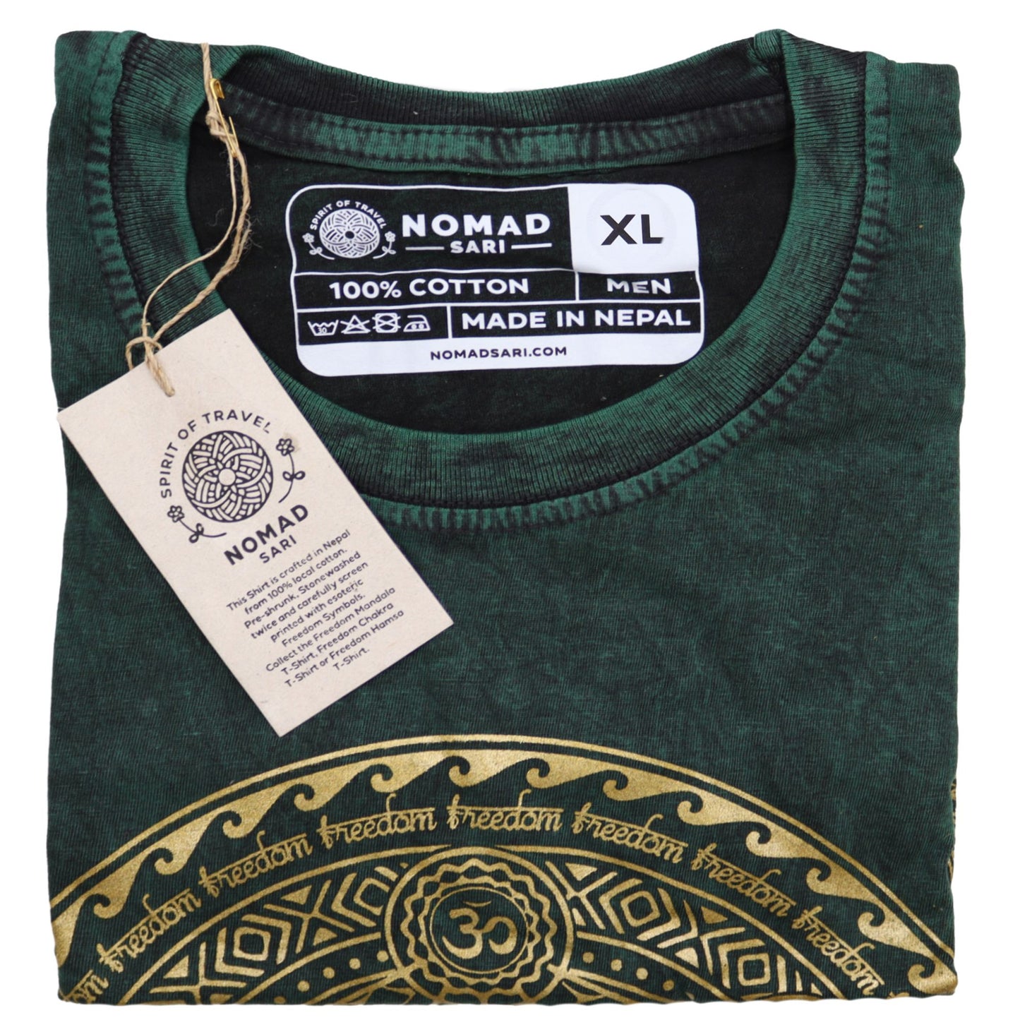 T-shirt Nomad Sari petit modèle - Chakra - Vert