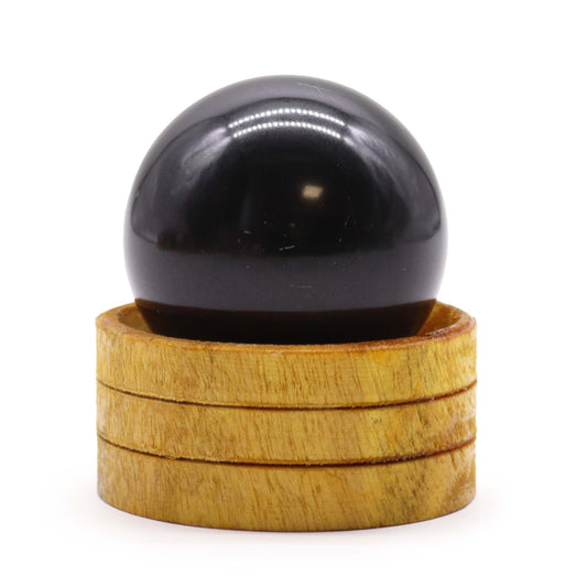 Sphère de cristal de tourmaline de 50 mm avec support