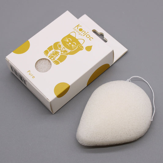 Éponge Konjac Visage - Naturelle - Peaux Sensibles