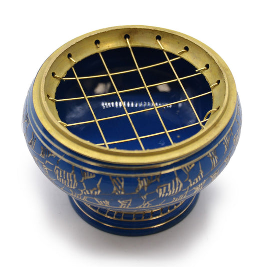 Grand bol d'encens au charbon de bois Chakra – Troisième œil