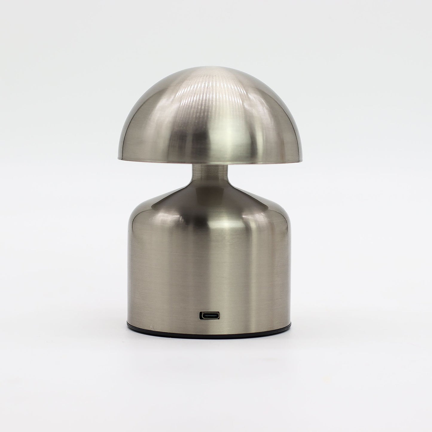 Lámpara táctil - Cúpula Champiñón Plateada - USB (C) - Recargable (400 Vatios)