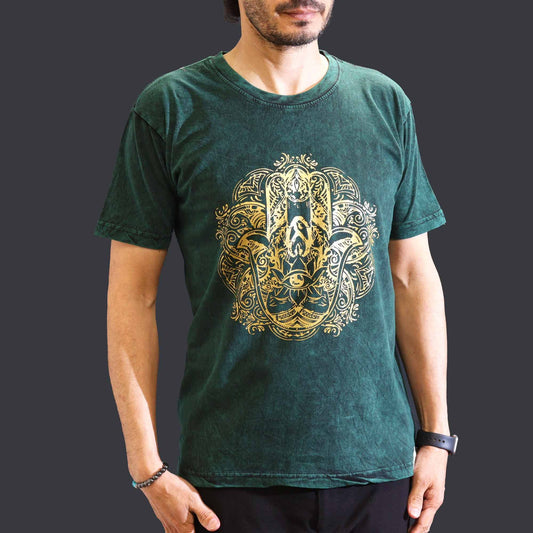 T-shirt Nomad Sari taille M – Hamsa – Vert