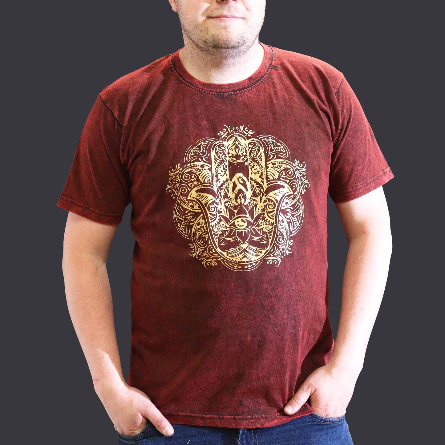T-shirt Nomad Sari petit modèle - Hamsa - Bordeaux
