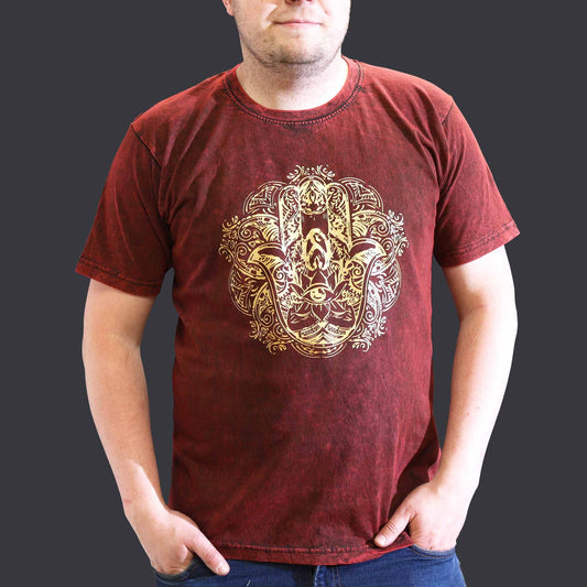 T-shirt Nomad Sari petit modèle - Hamsa - Bordeaux