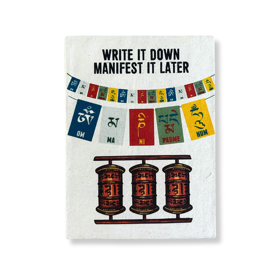 Grand carnet Lokta - Écrivez-le - Marque-page inclus