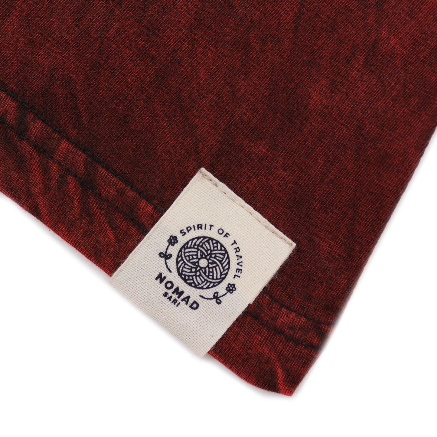 Petit T-shirt Nomad Sari - Mandala - Grenat