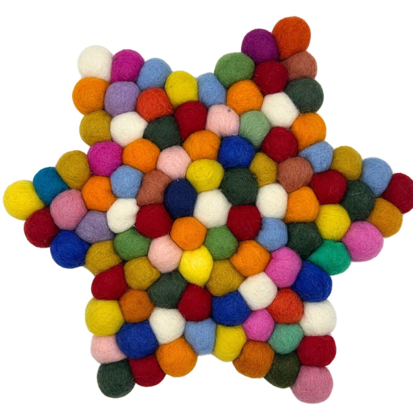 Tapis de table en feutre étoile - 38 x 18 cm, multicolore