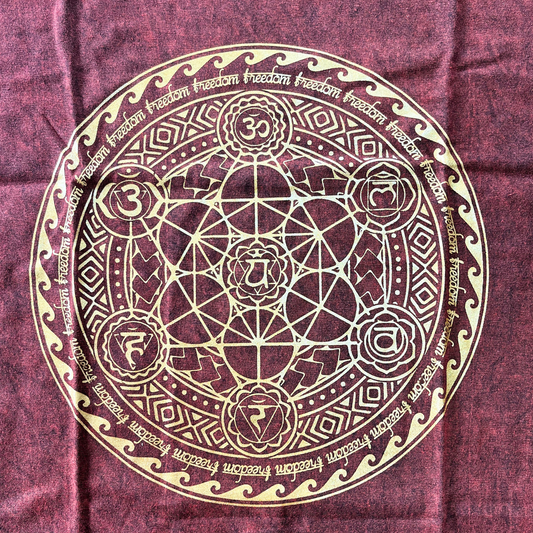 T-shirt oversize Nomad Sari - Chakra - Bordeaux
