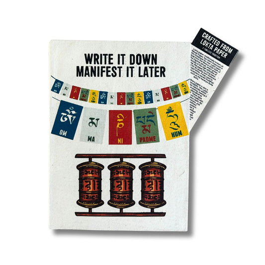 Grand carnet Lokta - Écrivez-le - Marque-page inclus