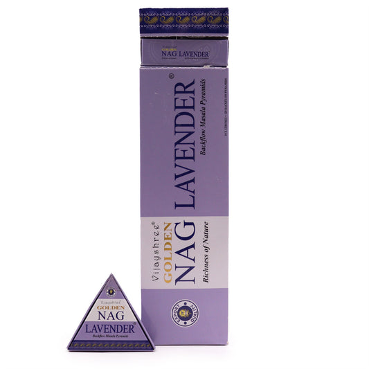 Cônes d'encens Jumbo Gold Nag - Lavande à reflux 42 g