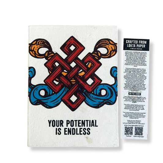 Grand carnet Lokta - Votre potentiel - Marque-page inclus