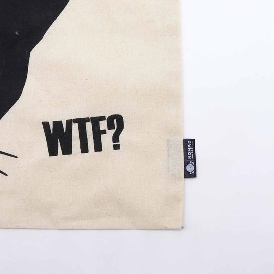 Sac Iconic Basic - Chat Noir - (40x36 cm) - Coton Naturel 113 g