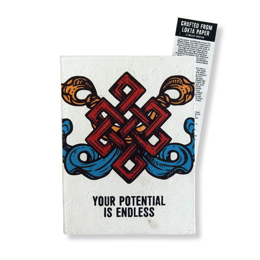 Grand carnet Lokta - Votre potentiel - Marque-page inclus