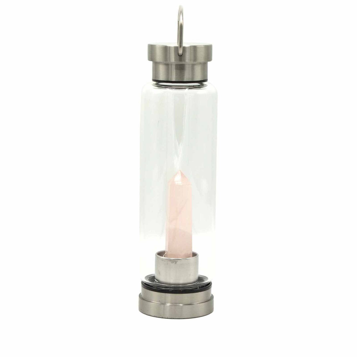 Minéral en bouteille - Quartz rose rajeunissant - Obélisque
