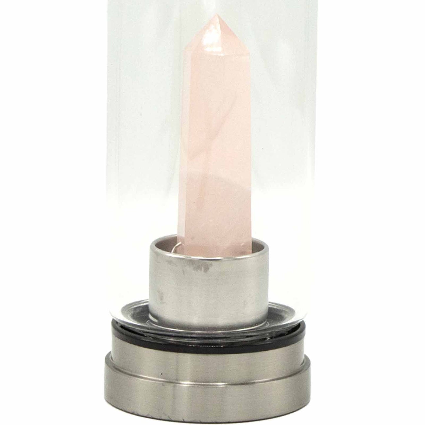 Minéral en bouteille - Quartz rose rajeunissant - Obélisque