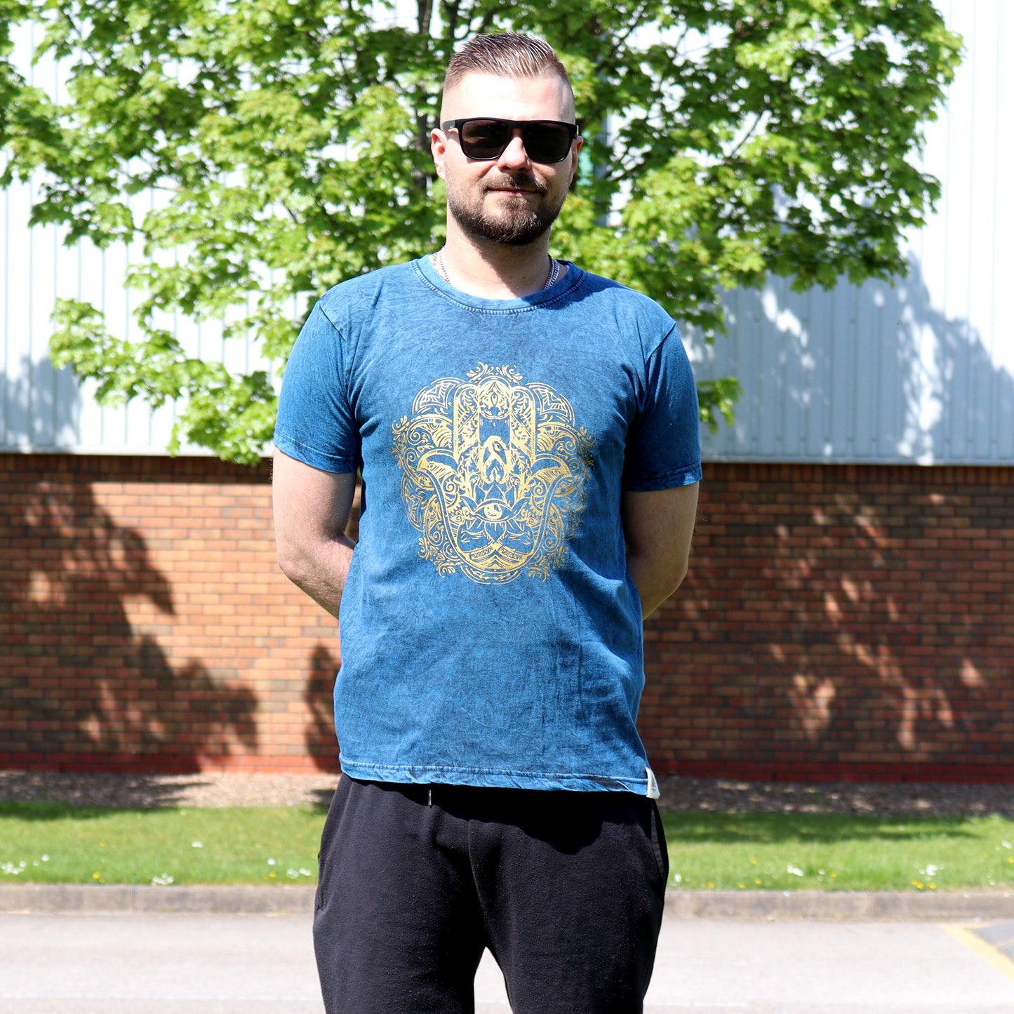 T-shirt Nomad Sari petit modèle - Hamsa - Bleu