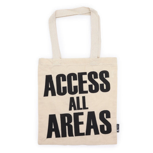 Sac basique emblématique - ACCÈS À TOUS LES ESPACES - (40x36cm) - Coton naturel 4 oz